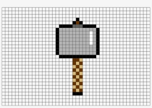 Thor Hammer pixel art