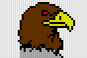 Weißkopfseeadler pixel art