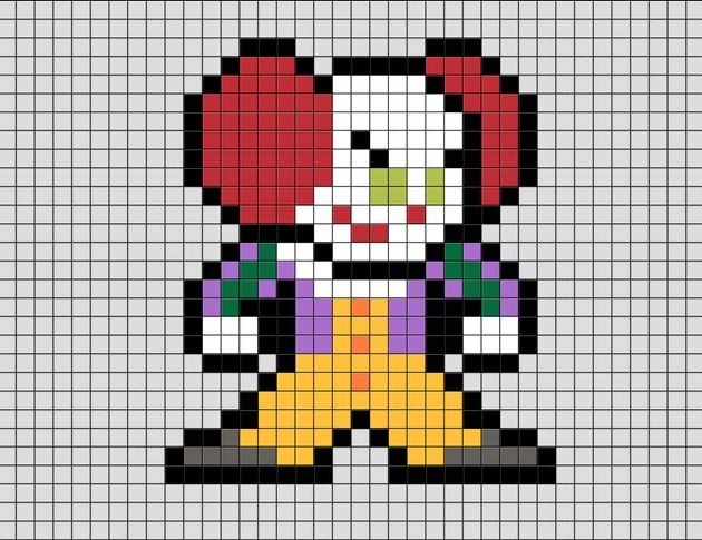 Pennywise pixel art