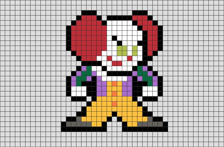Pennywise pixel art