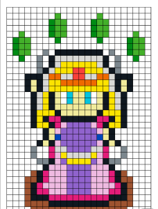 Prinzessin Zelda pixel art