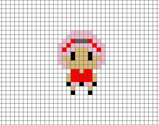 Sakura Haruno pixel art