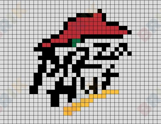 Pizza Hut pixel art