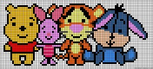 Winnie-the-Pooh pixel art