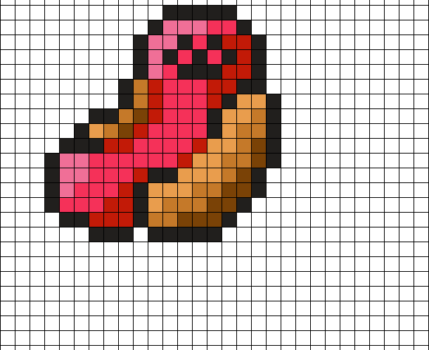 Hotdog pixel art