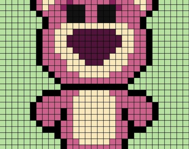 Lots-o'-Huggin' Bear pixel art