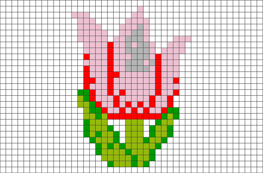 Tulpe pixel art