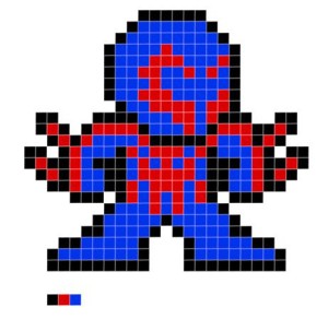 Spiderman 2099 pixel art